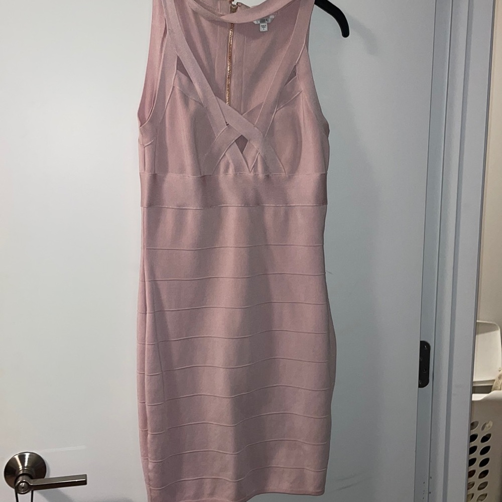Guess Pink Bandage Dress